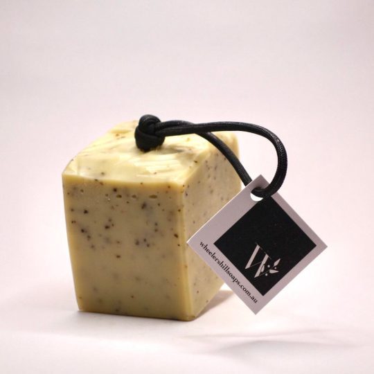 Handmade Soap On a Rope - Black Pepper, Patchouli and Cedarwood